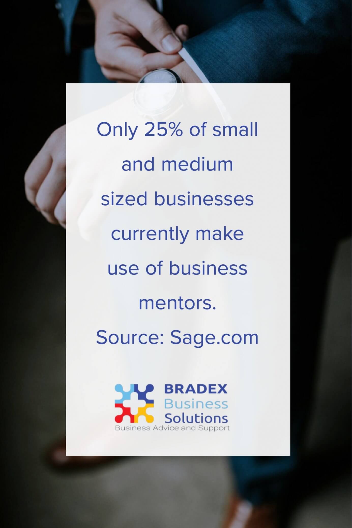 25% of SME use a mentor