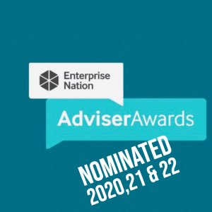 Enterprise Nation Adviser Awards nominee 2020,21 & 22