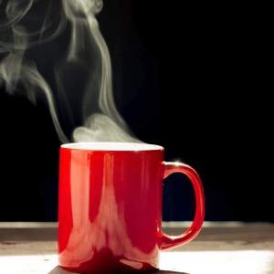 Coach Carls mug of tea.
